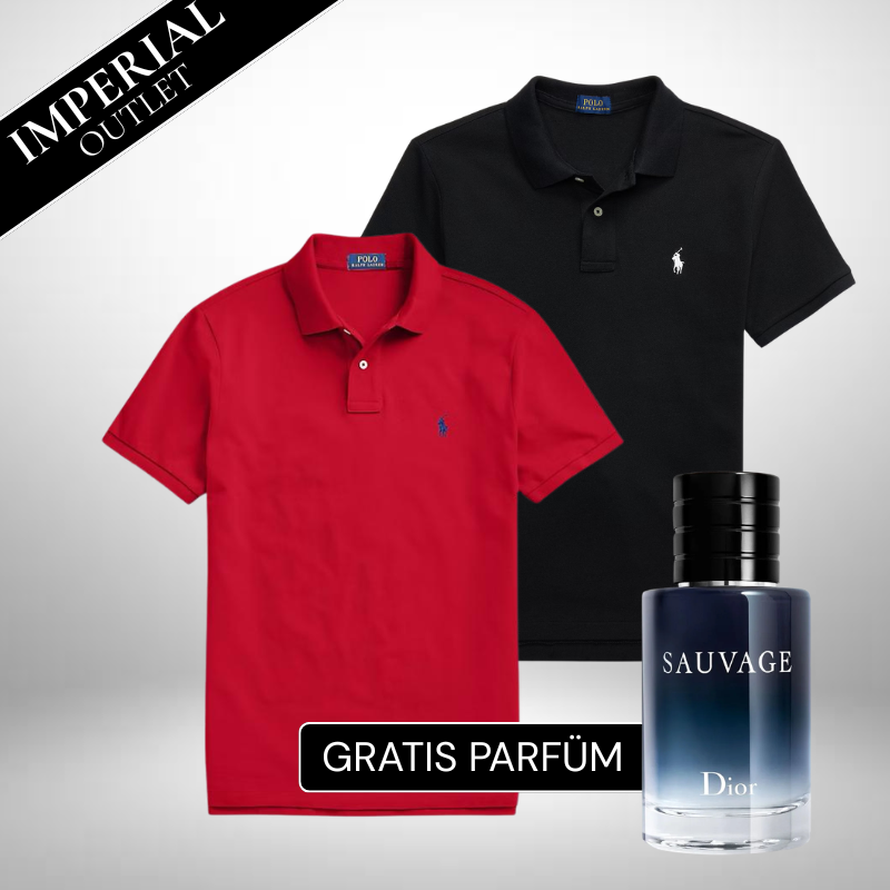 Doppia confezione Ralph Lauren: 2 maglie polo – Dior Sauvage (100 ml) incluso gratuitamente!