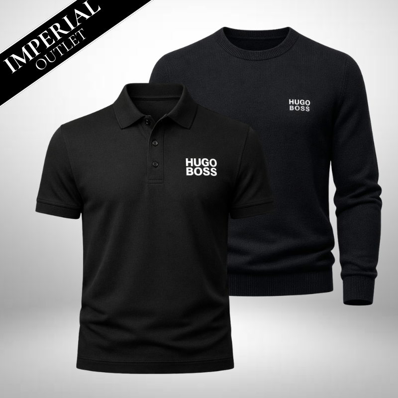 HUGO BOSS Set: polo e maglione – stile senza tempo e comfort combinati
