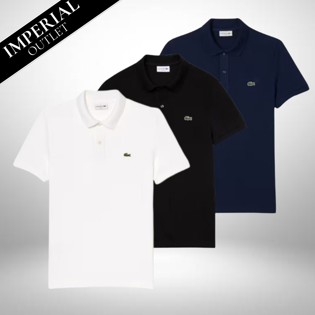 Lacoste polo in cotone Pima – set classico da 3 pezzi
