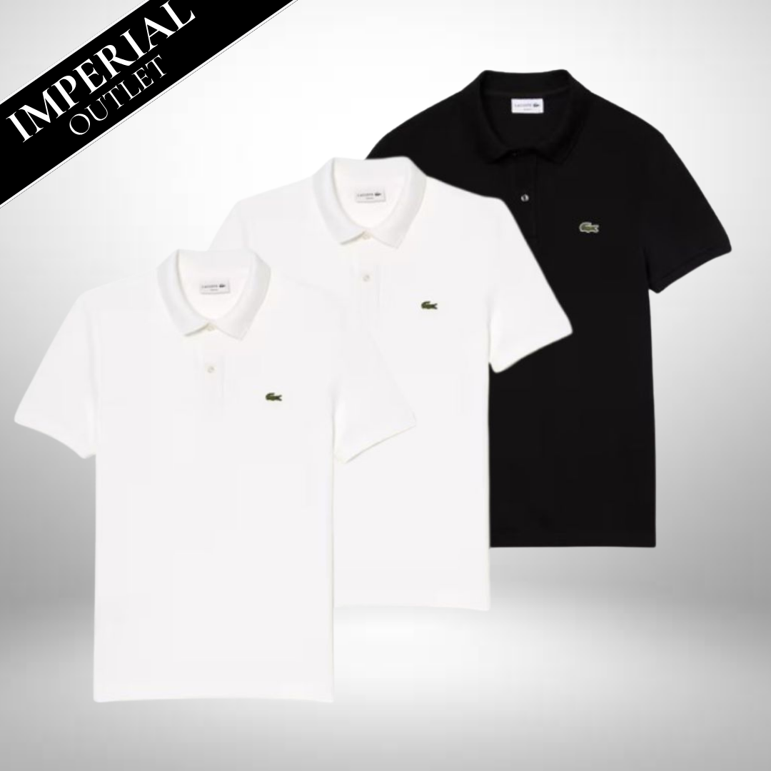 Lacoste polo in cotone Pima – set classico da 3 pezzi