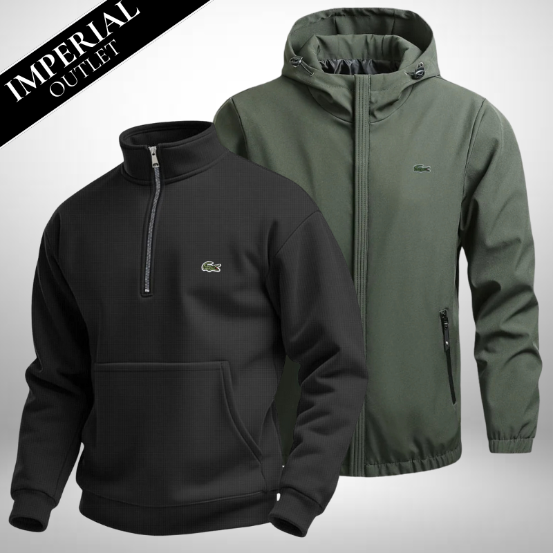 Lacoste Set: Maglione + Giacca invernale – Offerta: acquista 1 maglione, 1 giacca gratis!